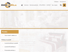 Tablet Screenshot of dekorstudio.sk